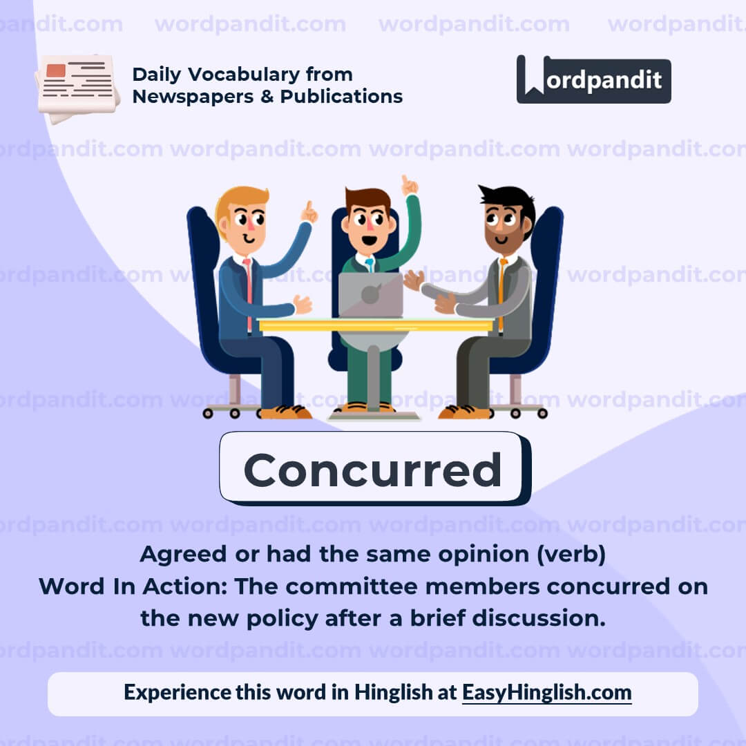 Concurred Vocabulary Post