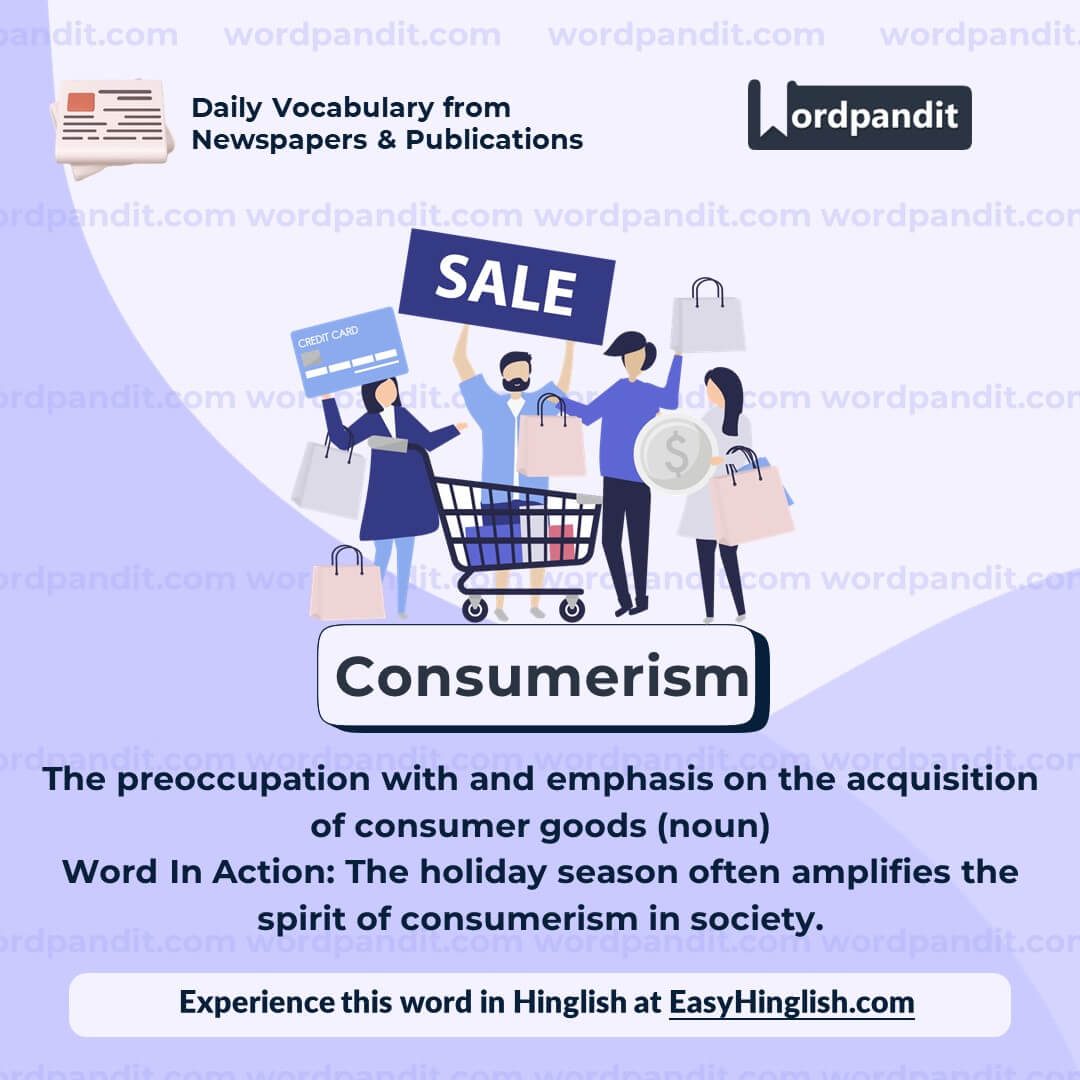 Consumerism Vocabulary Post