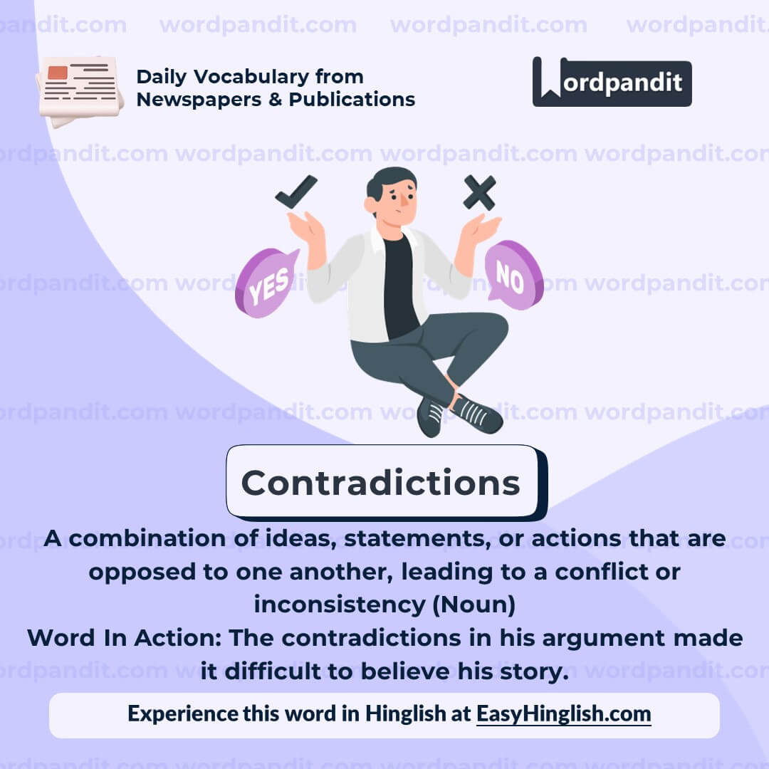 Contradictions Vocabulary Post
