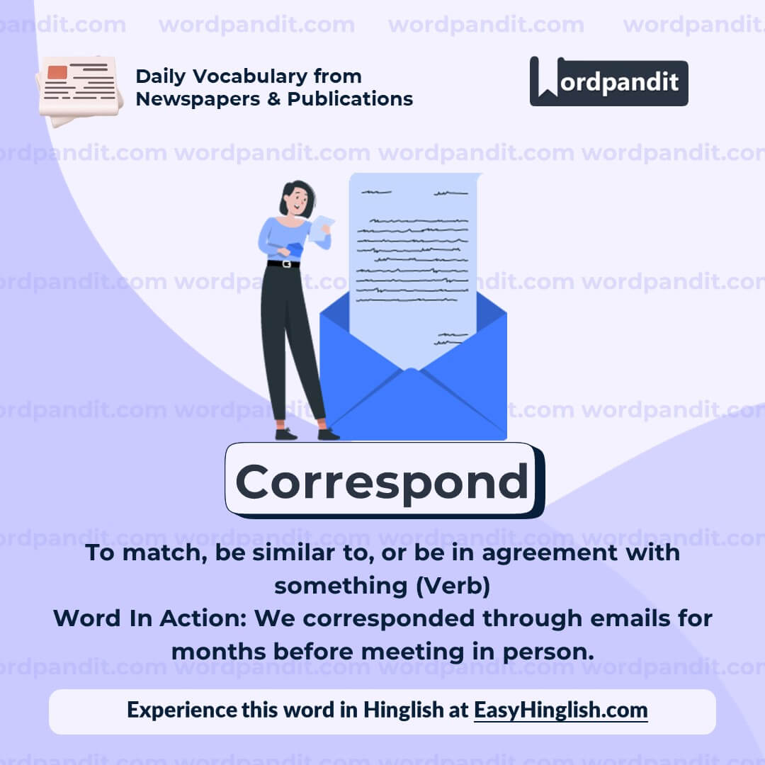 Correspond Vocabulary Post