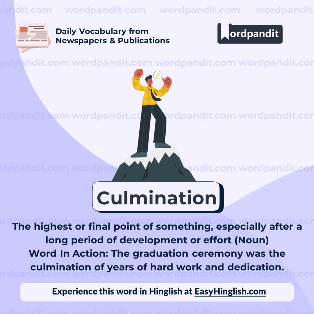 Culmination Vocabulary Post