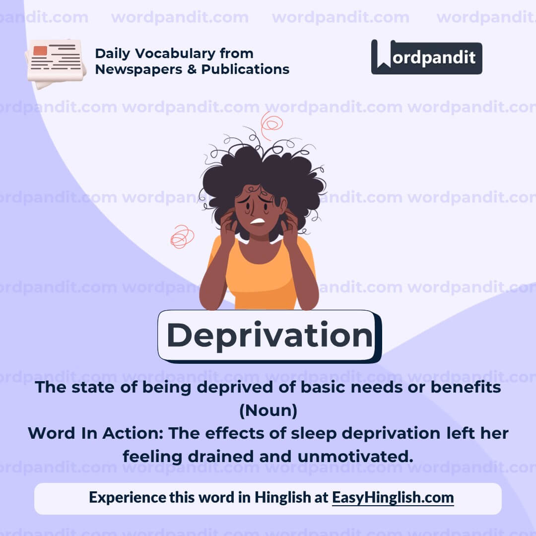Deprivation Vocabulary Post