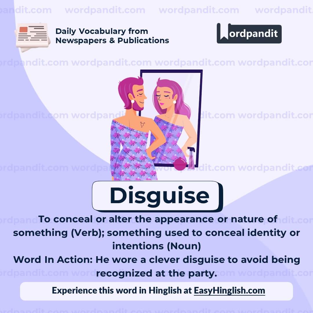 Disguise Vocabulary Post
