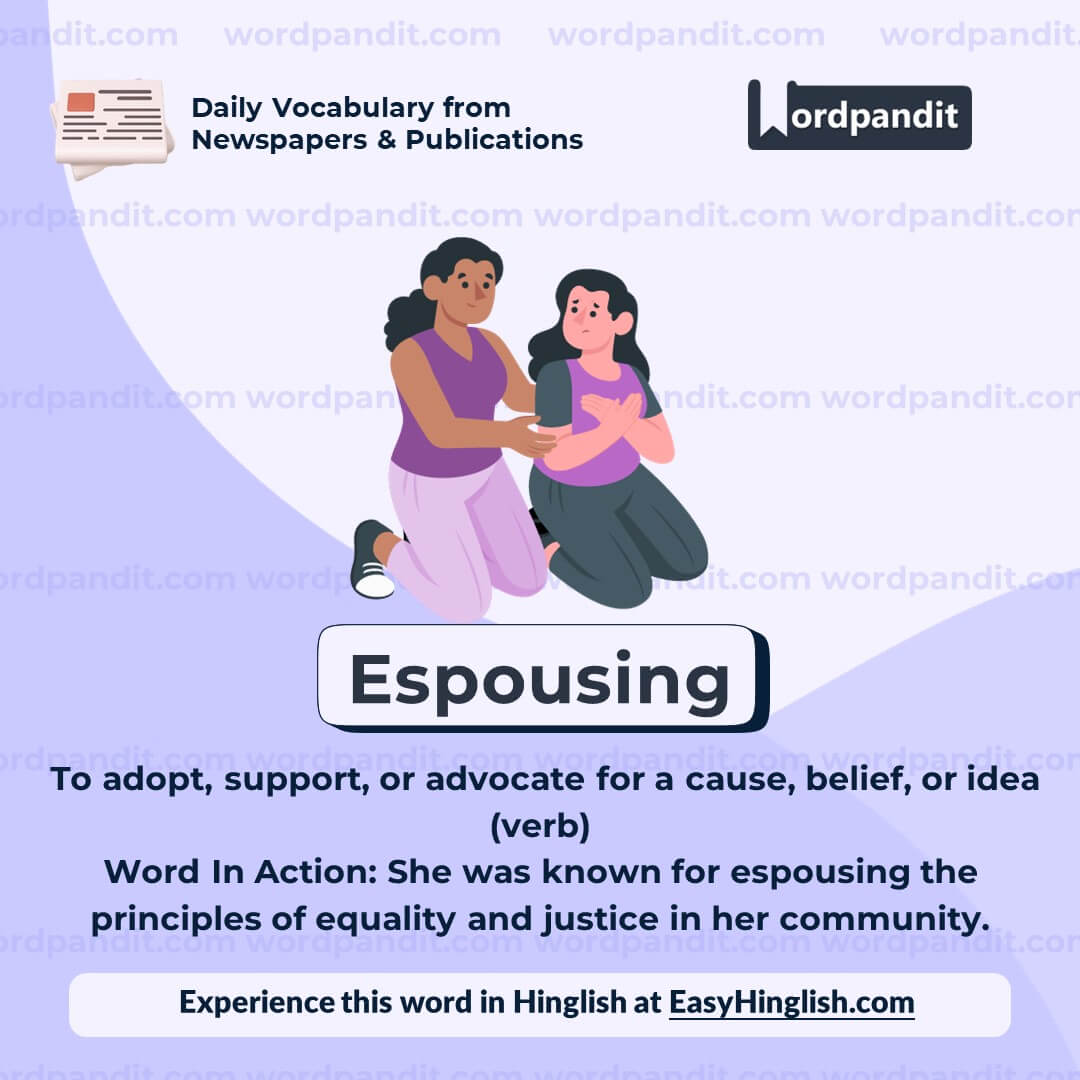 Espousing Vocabulary Post