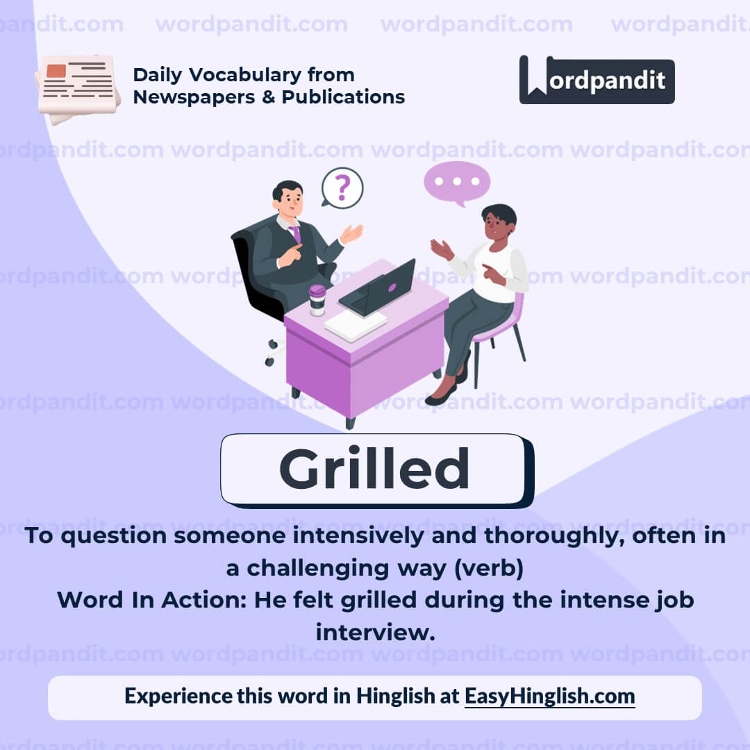 Grilled Vocabulary Post