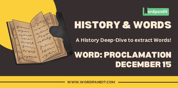 History & Words Proclamation Dec 15