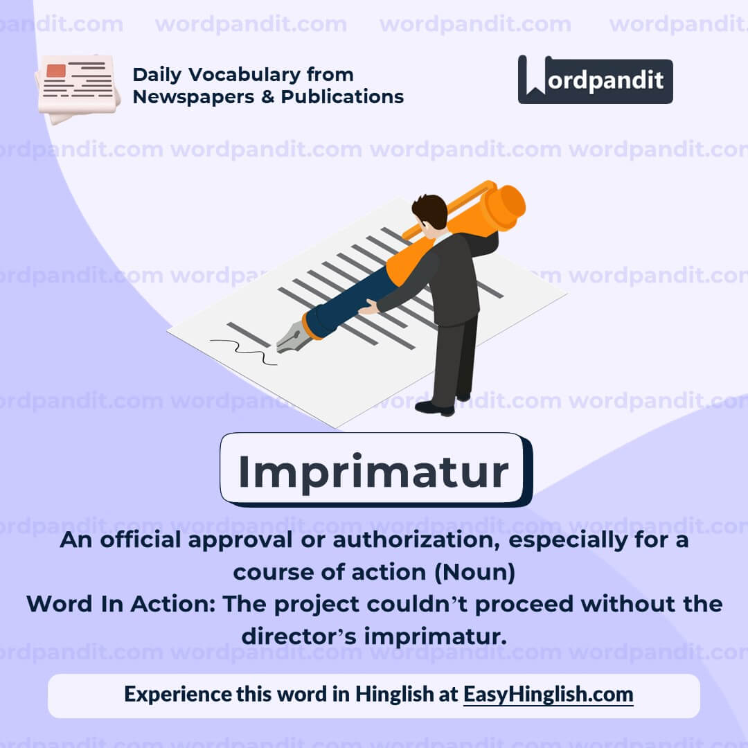 Imprimatur Vocabulary Post