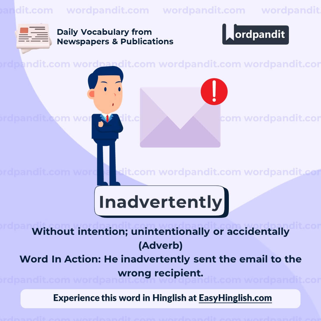 Inadvertently Vocabulary Post