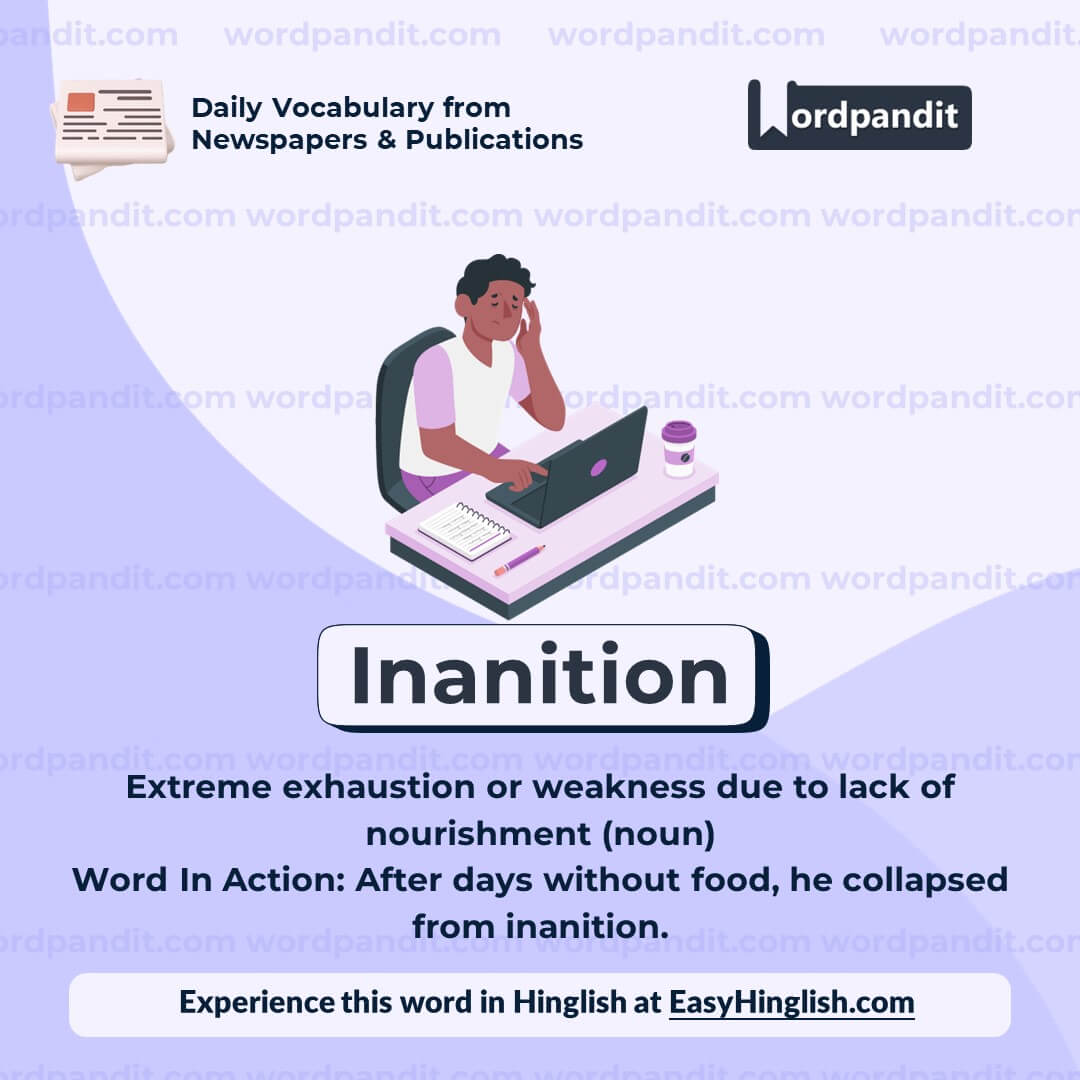 Inanition Vocabulary Post Inanition Vocabulary Post