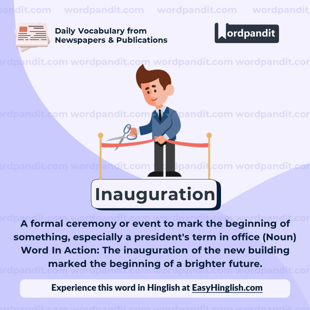 Inauguration Vocabulary Post