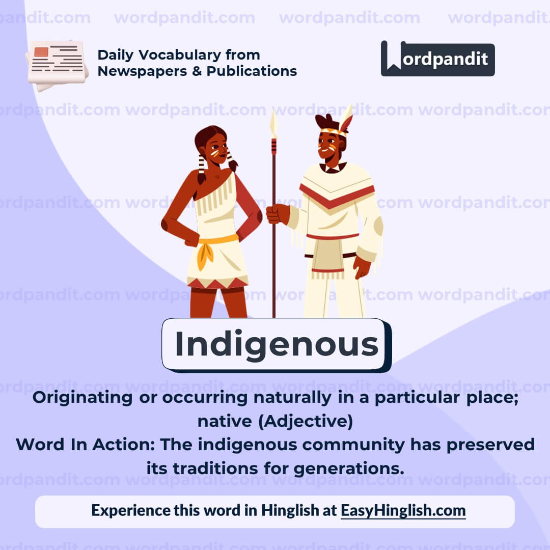 Indigenous Vocabulary Post
