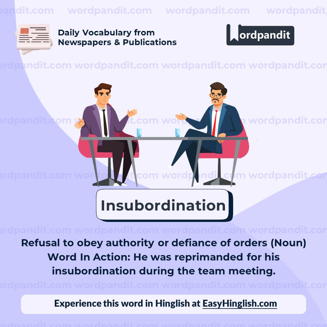 Insubordination Vocabulary Post Insubordination Vocabulary Post