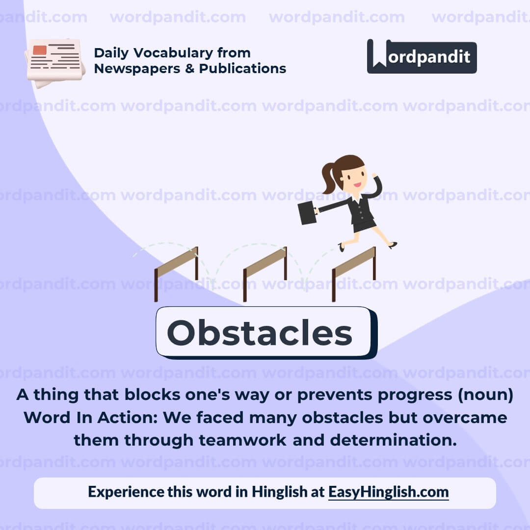 Obstacles Vocabulary Post
