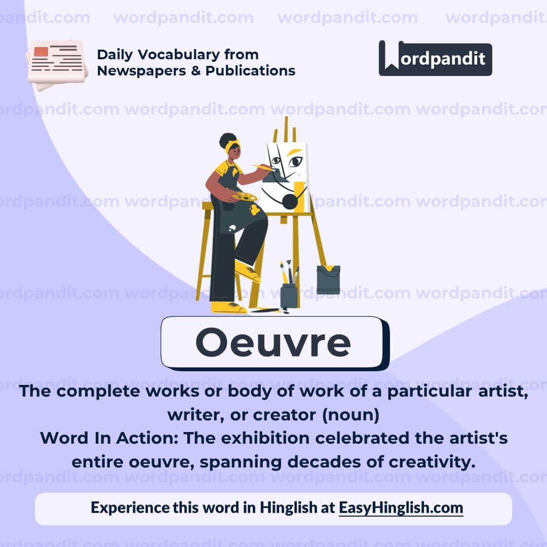 Oeuvre Vocabulary Post