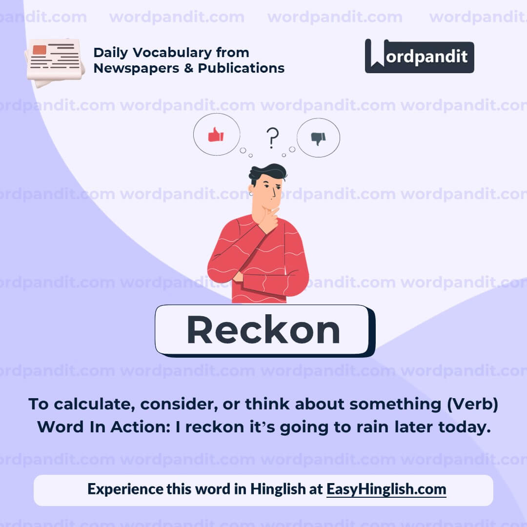 Reckon Vocabulary Post Reckon Vocabulary Post