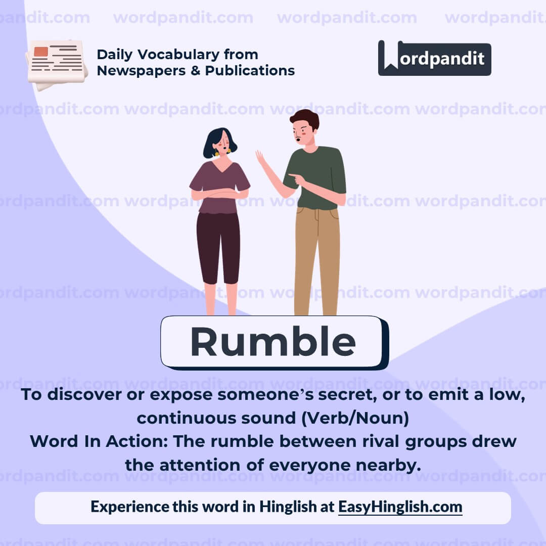 Rumble Vocabulary Post