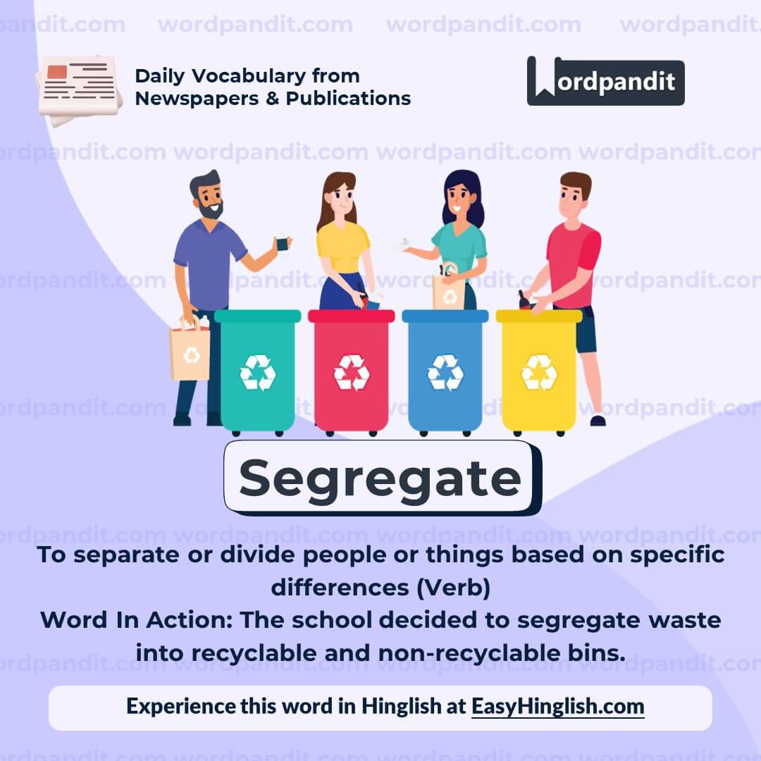 Segregate Vocabulary Post Segregate Vocabulary Post