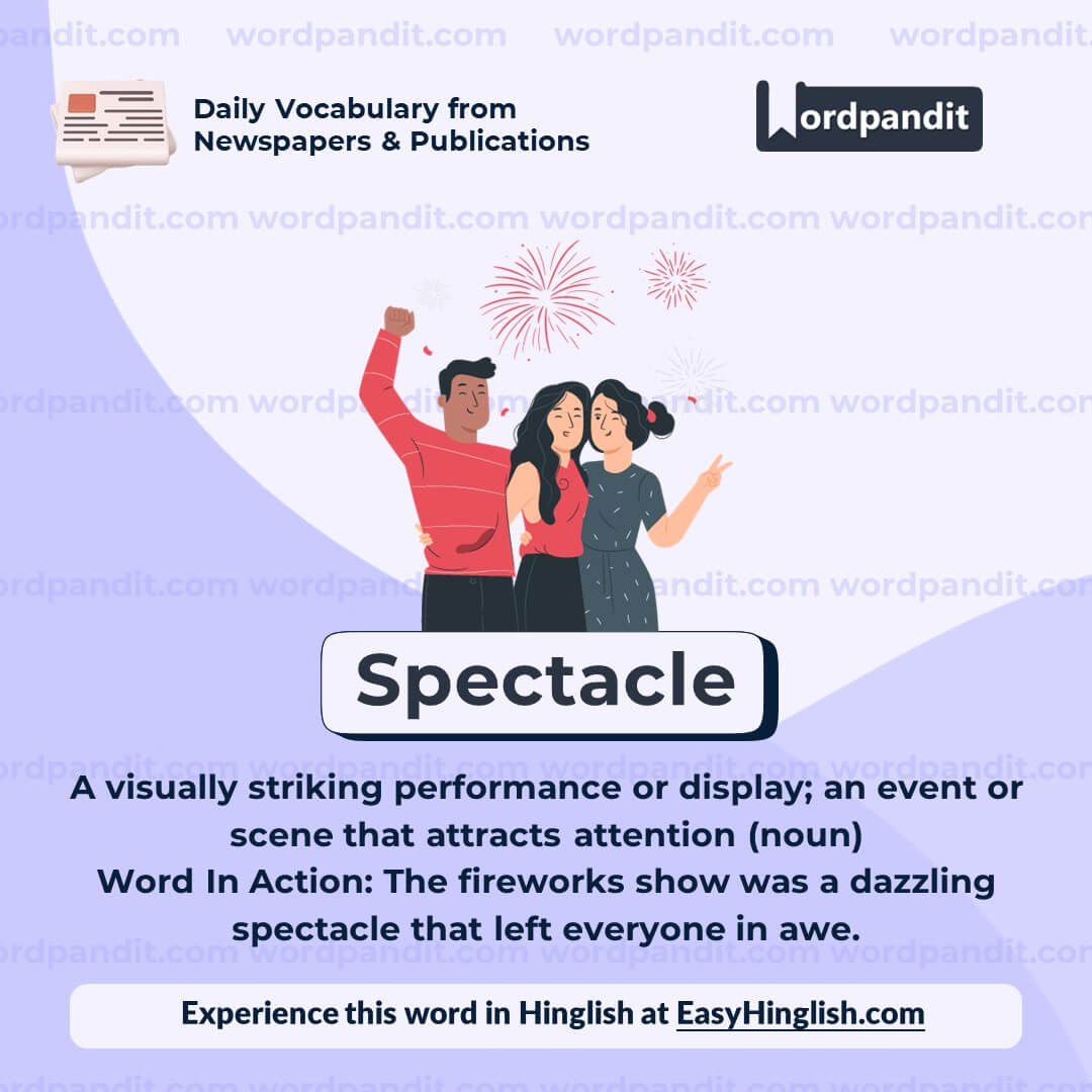 Spectacle Vocabulary Post
