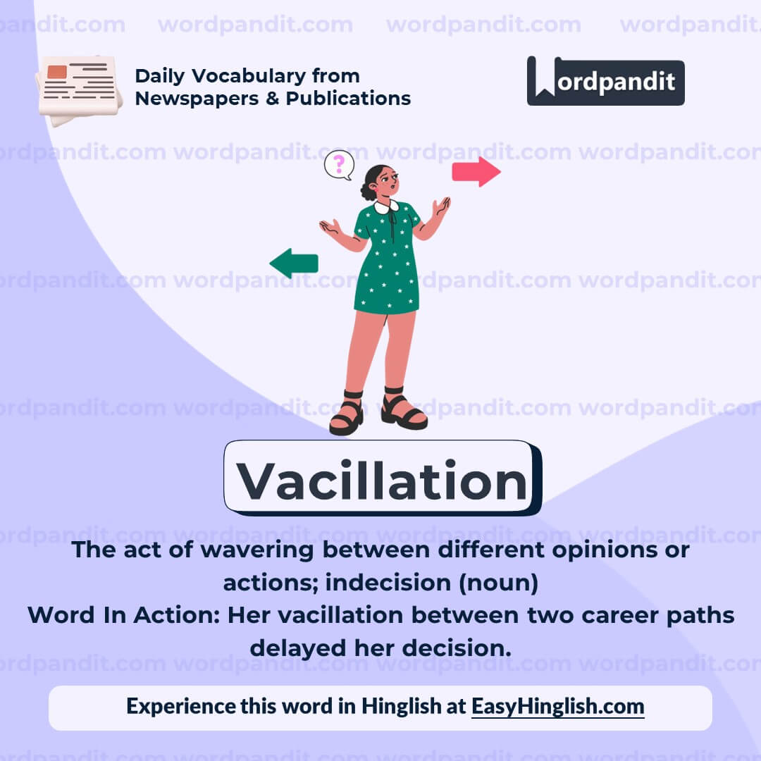 Vacillation Vocabulary Post