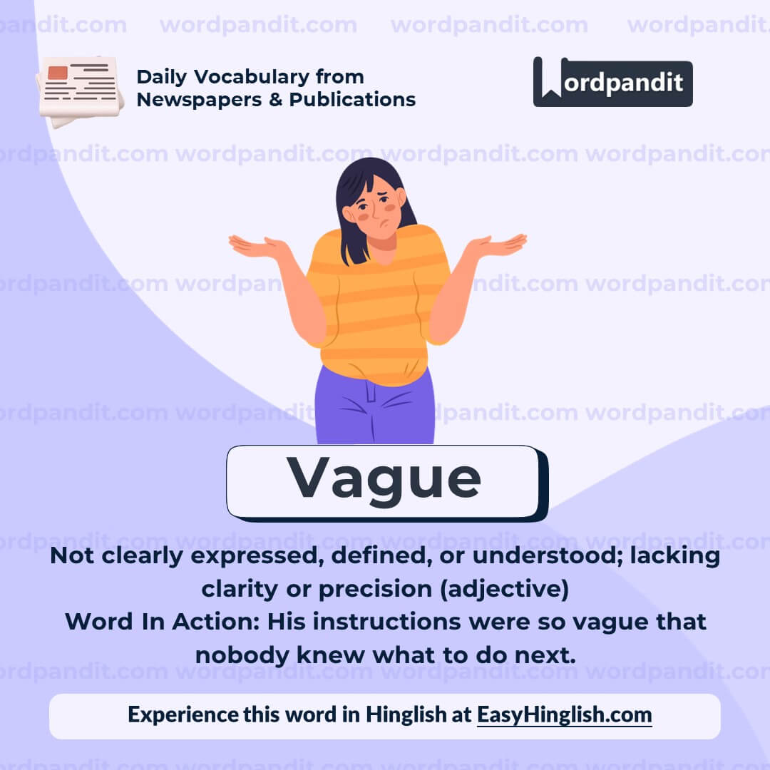 Vague Vocabulary Post