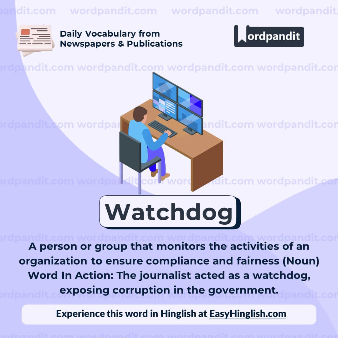 Watchdog Vocabulary Post