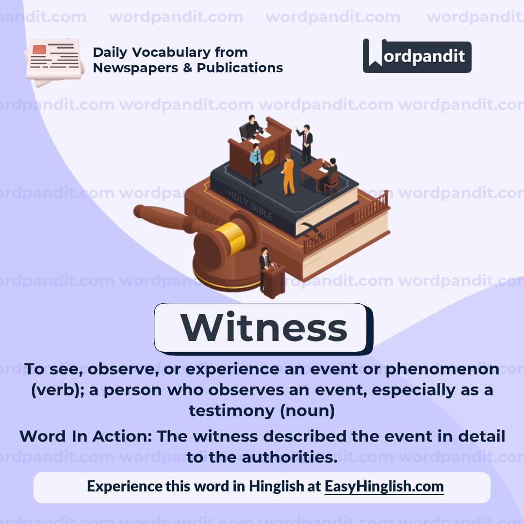 Witness Vocabulary Post
