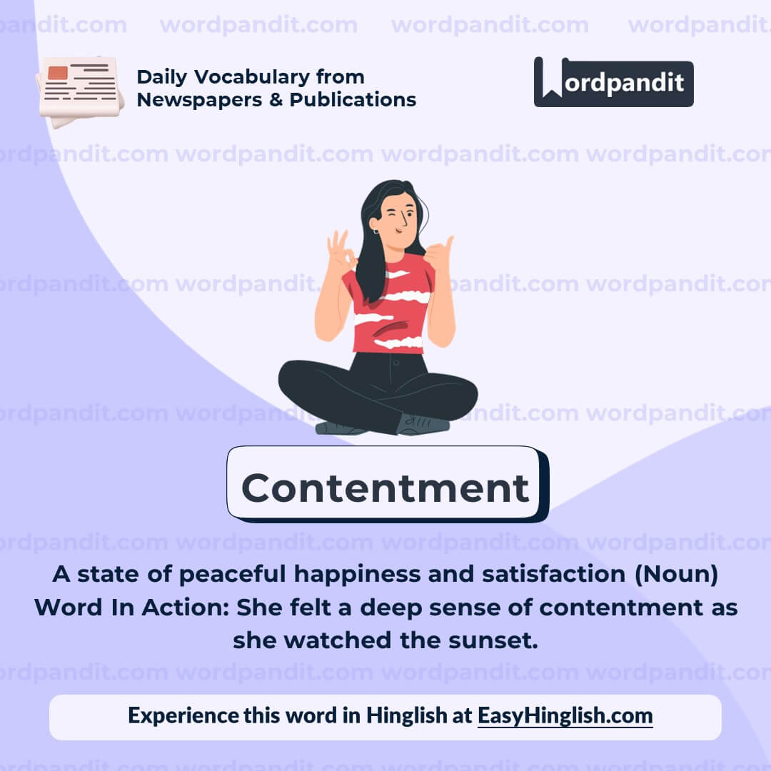 Contentment Vocabulary Post