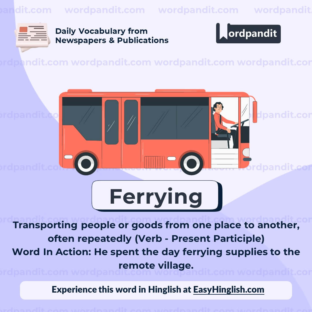Ferrying Vocabulary Post
