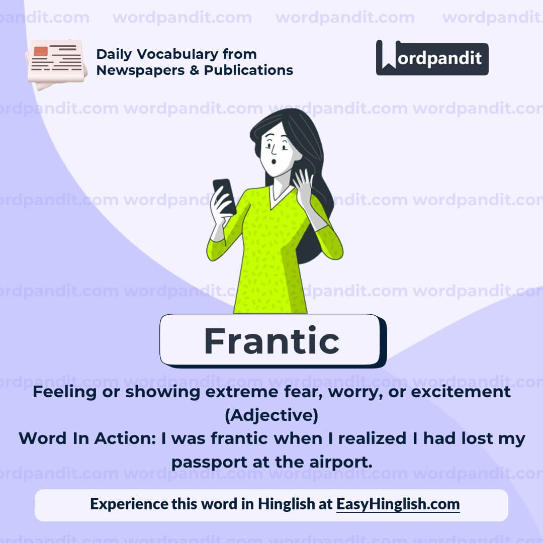 Frantic Vocabulary Post