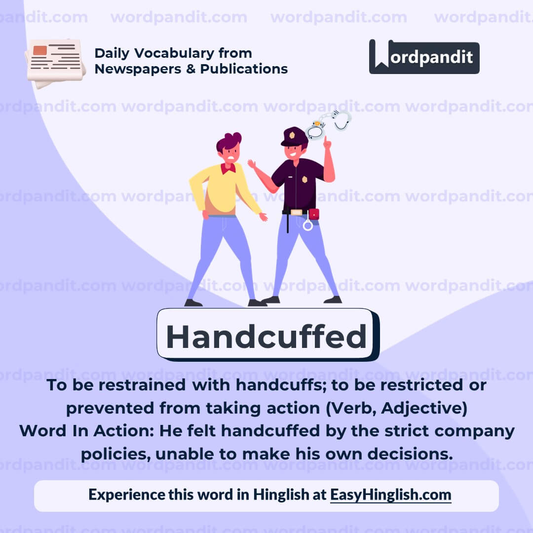 Handcuffed Vocabulary Post