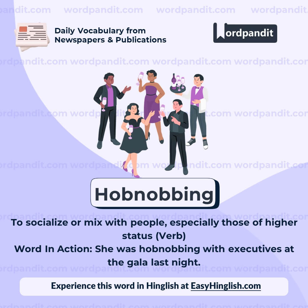 Hobnobbing Vocabulary Post