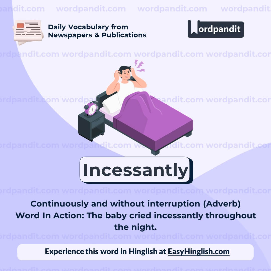 Incessantly Vocabulary Post