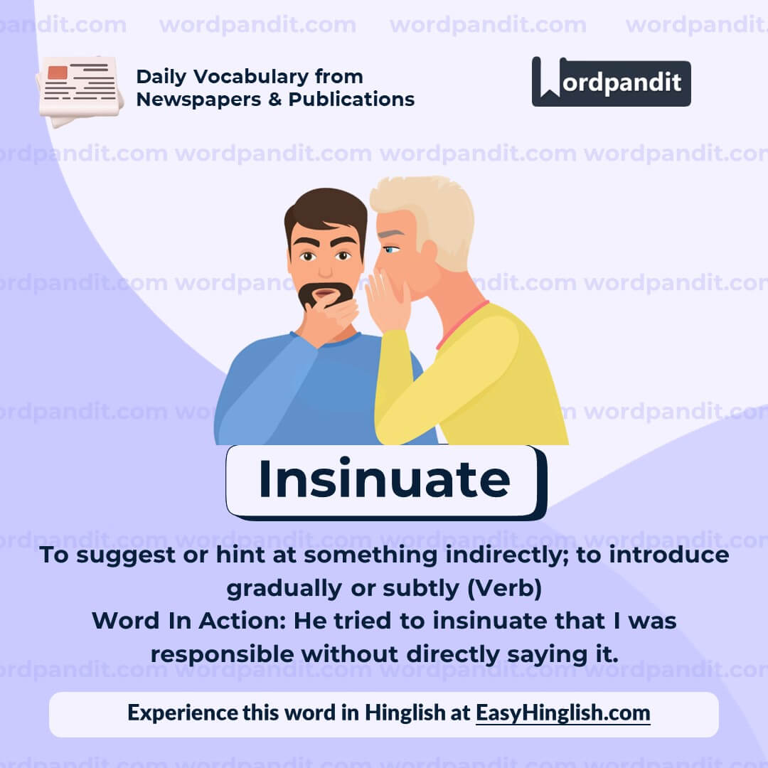 Insinuate Vocabulary Post