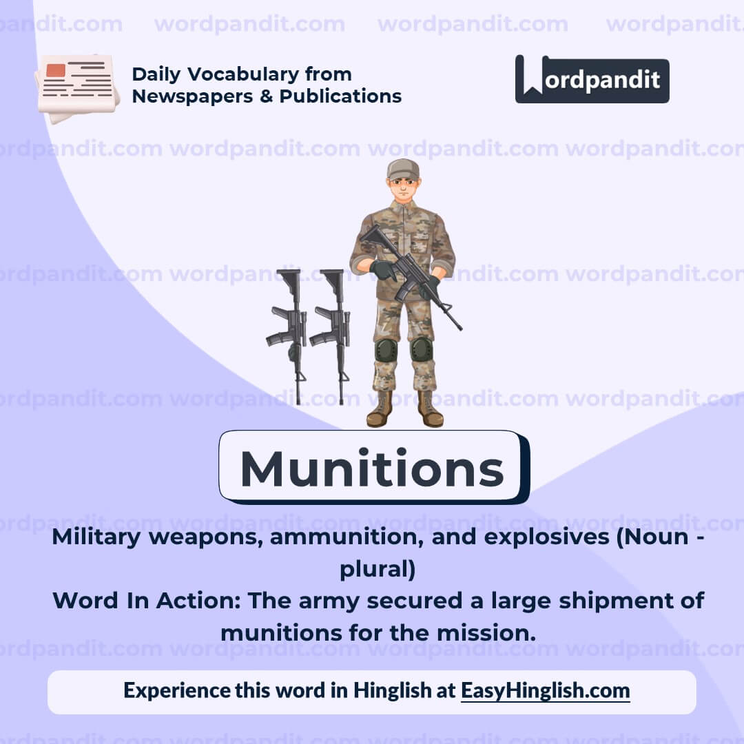 Munitions Vocabulary Post