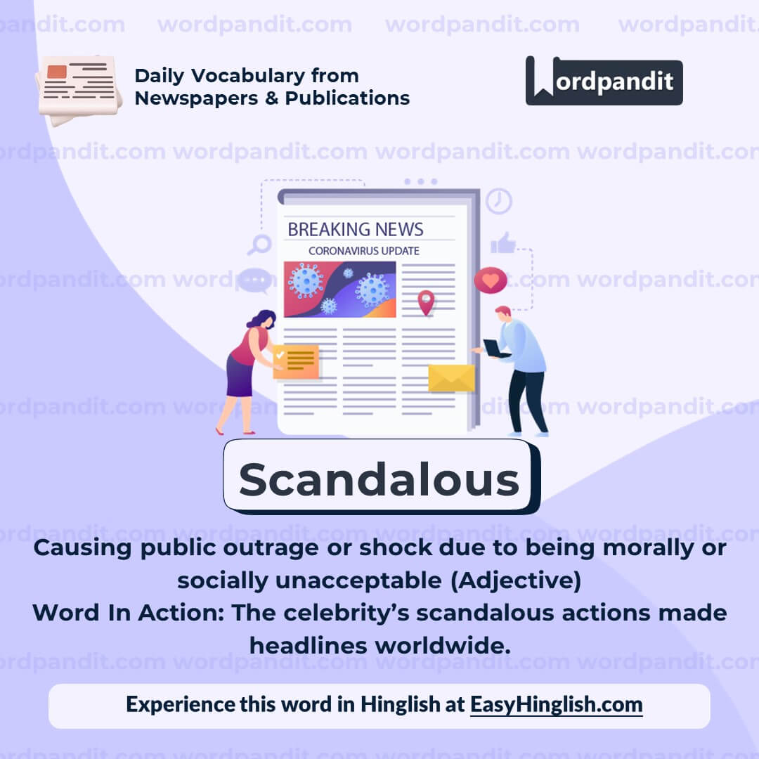 Scandalous Vocabulary Post