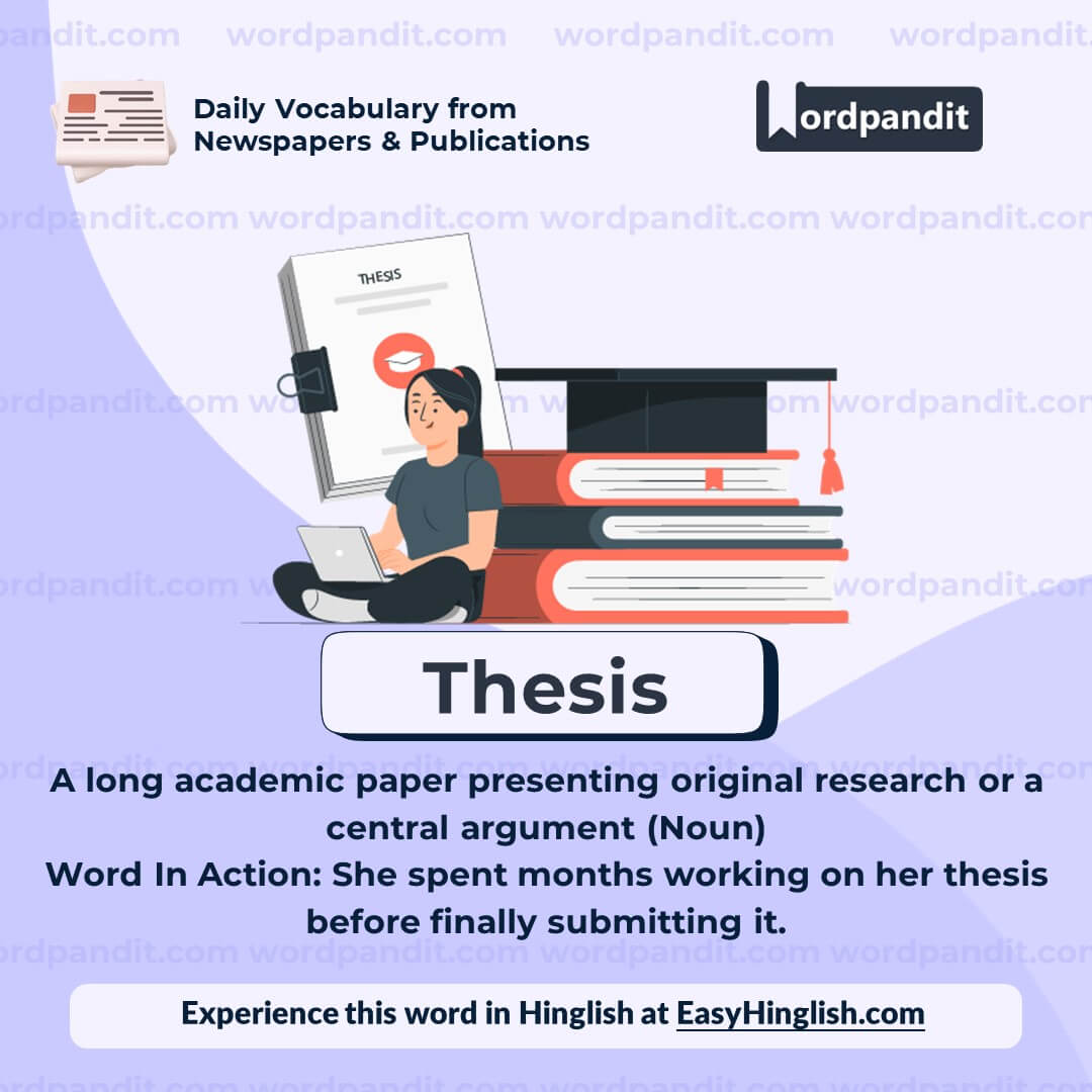 Thesis Vocabulary Post