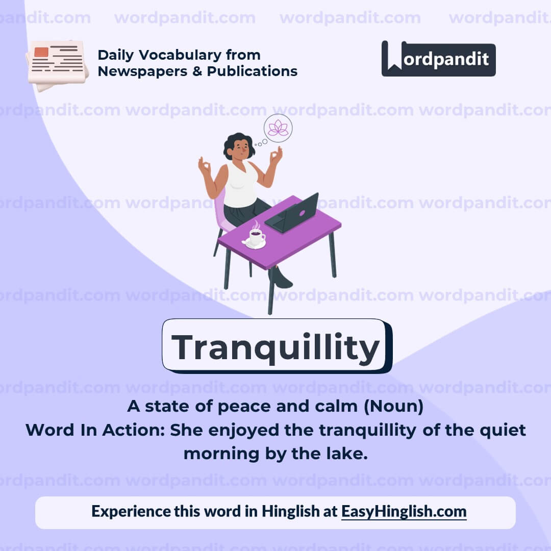 Tranquillity Vocabulary Post