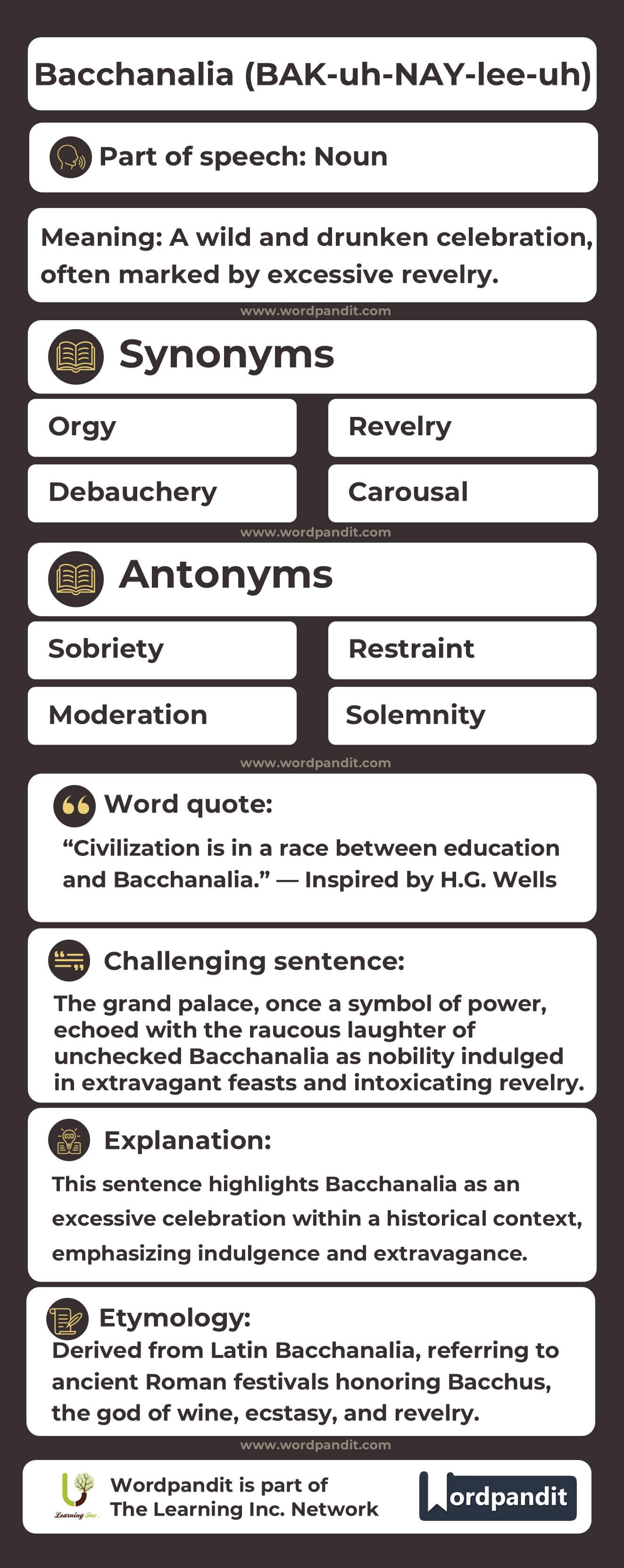 Bacchanalia Flashcard