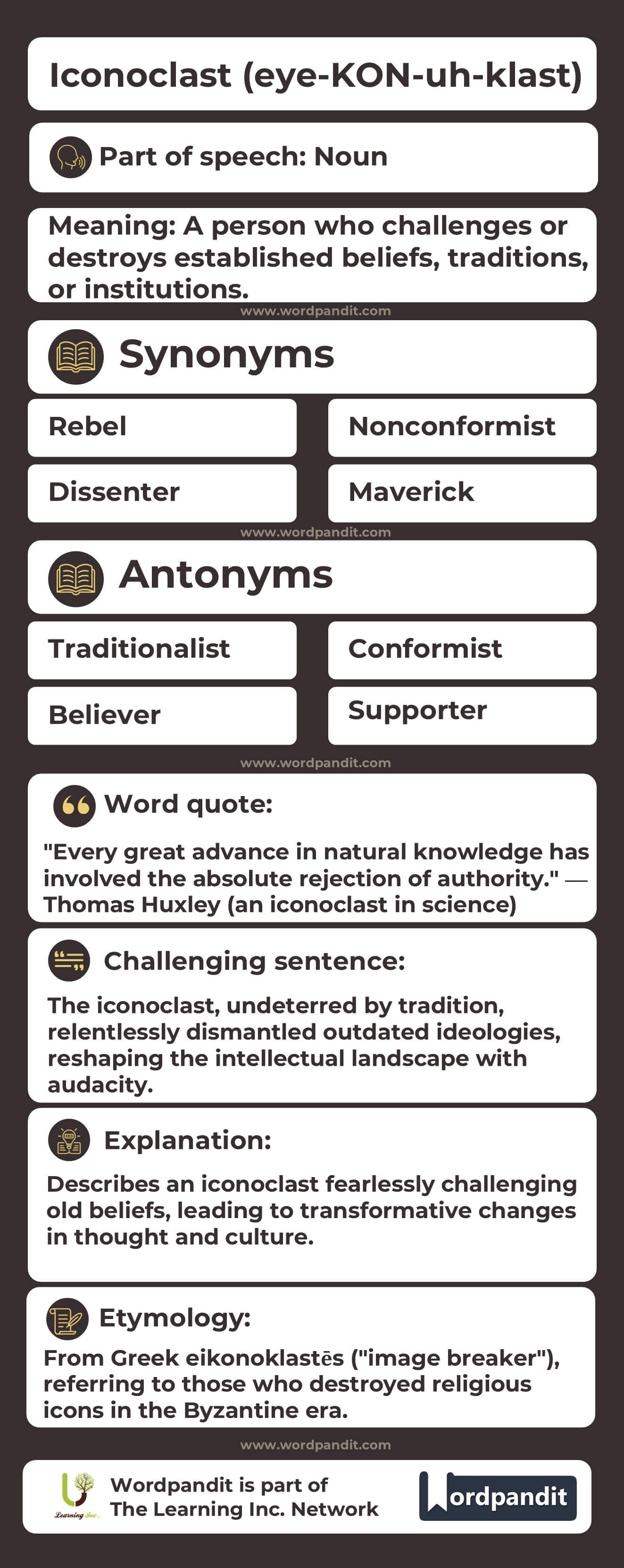 Iconoclast Flashcard