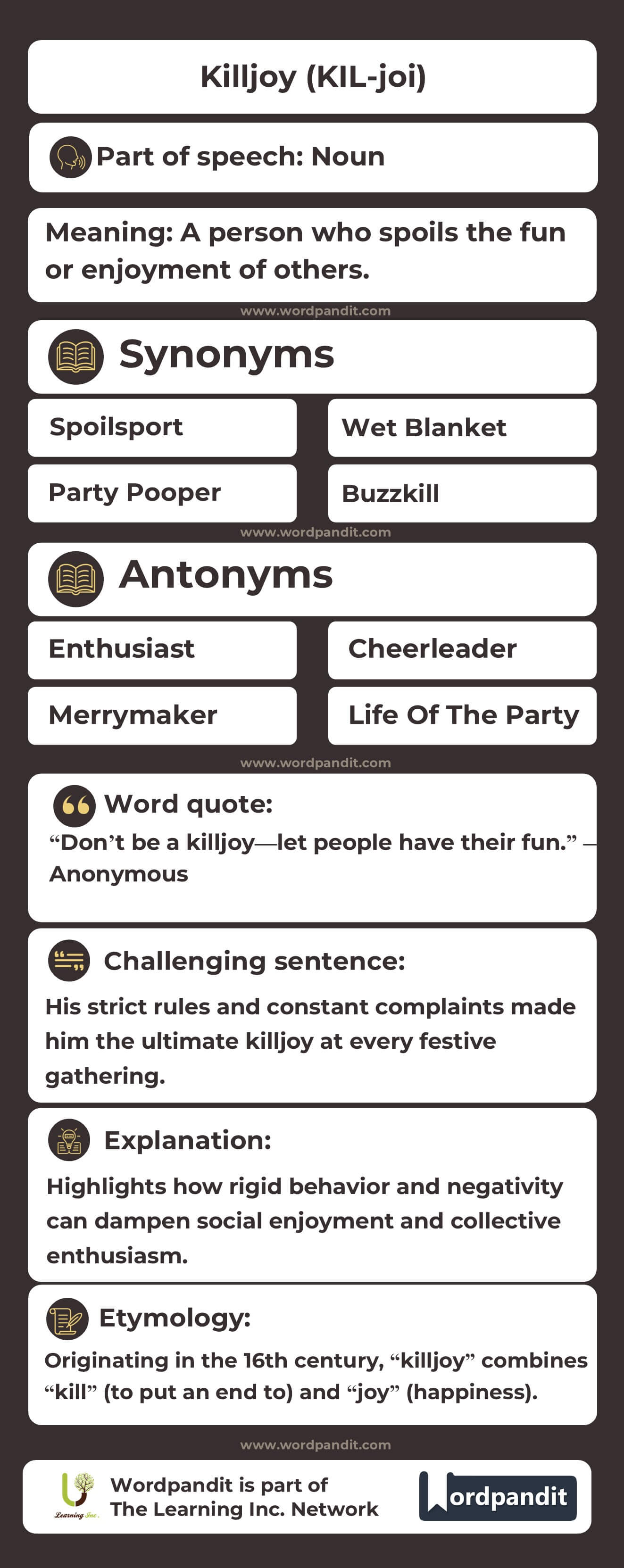 Killjoy Flashcard