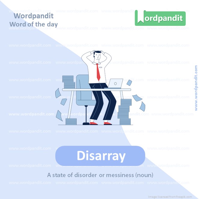 Disarray Picture Vocabulary Copy