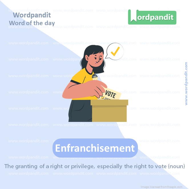 Enfranchisement Picture Vocabulary