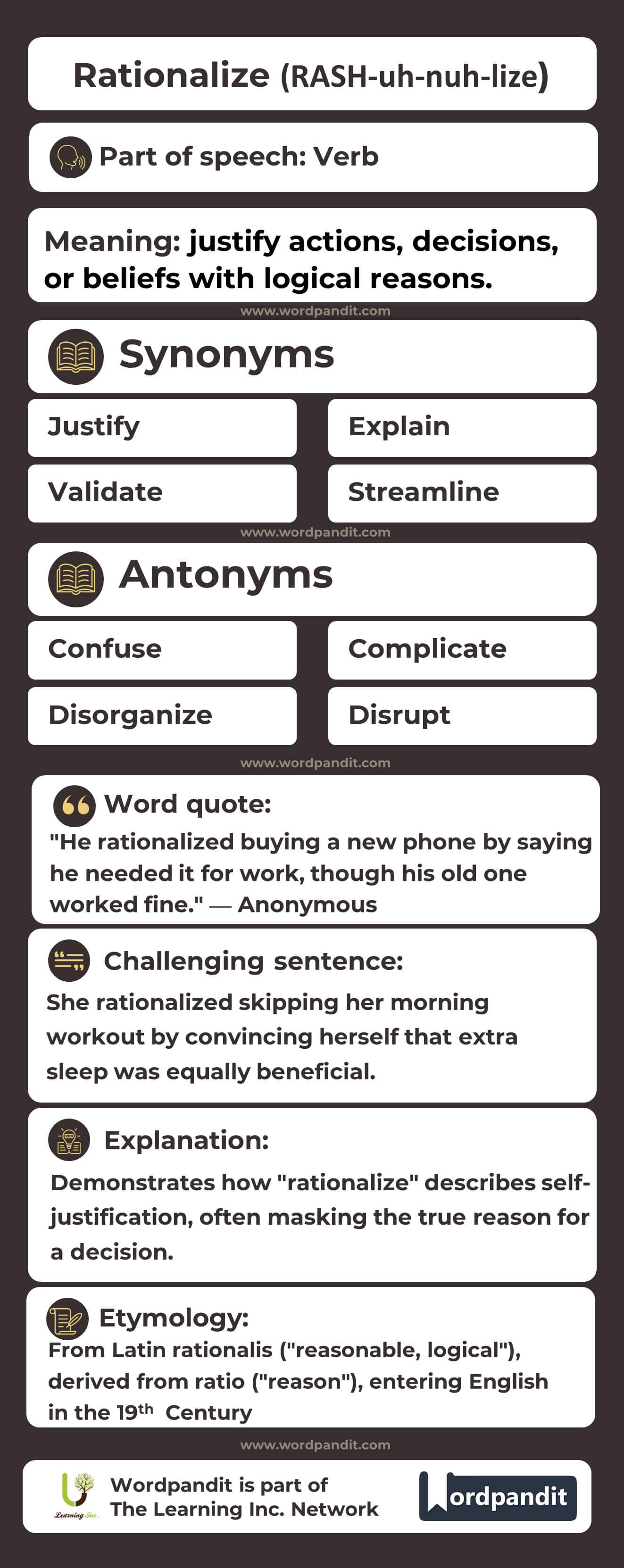 Rationalize Flashcard