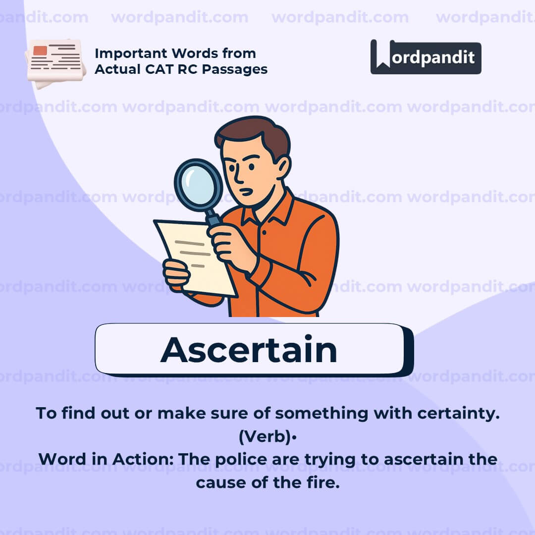 Ascertain