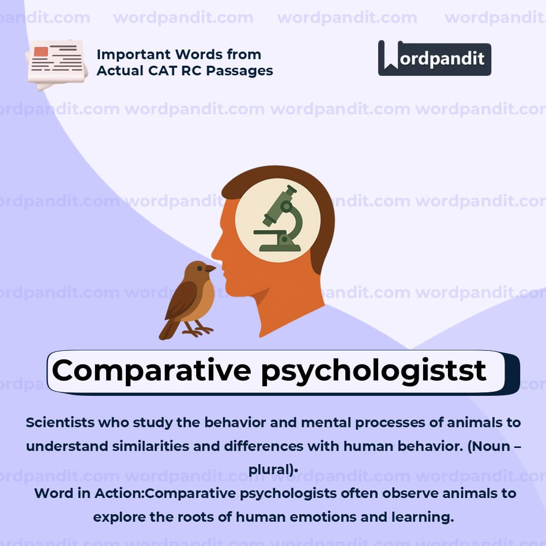 Comparative Psychologistst