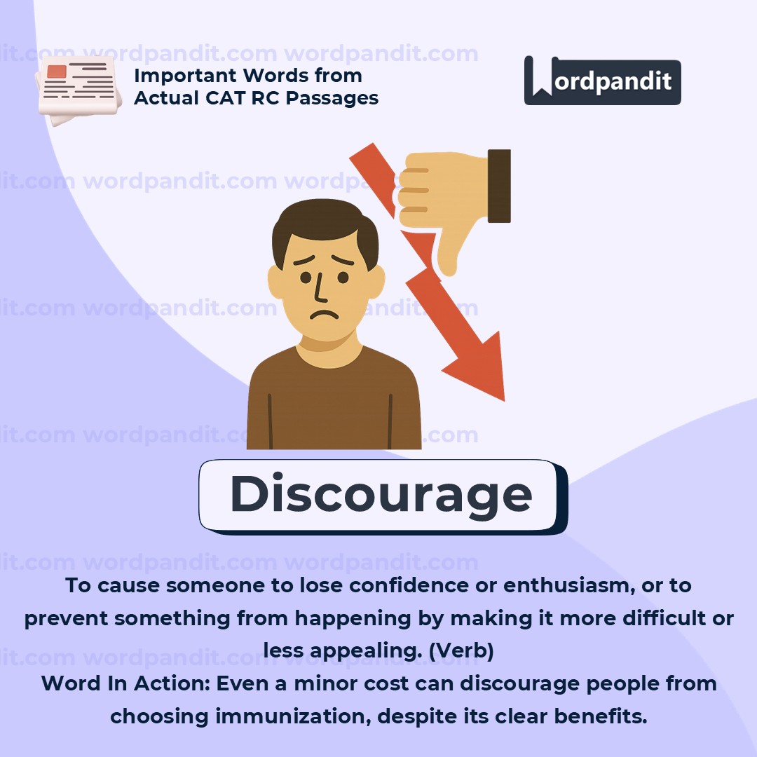 Discourage