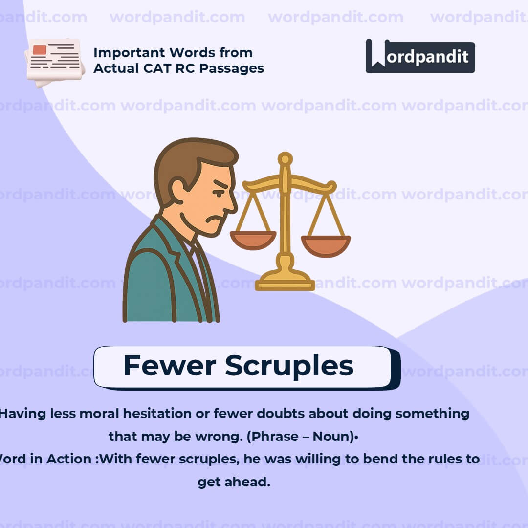 Fewer Scruples
