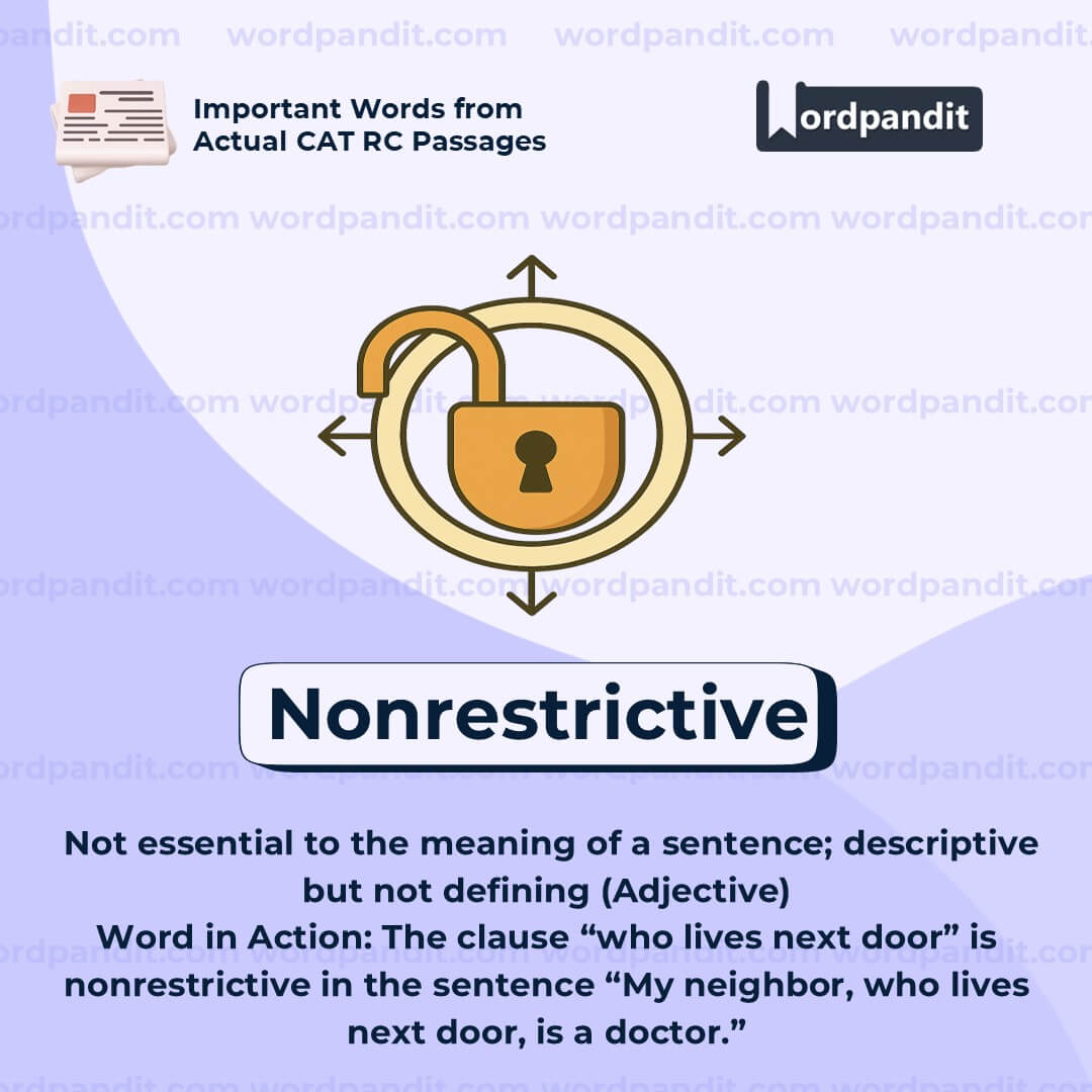 Nonrestrictive