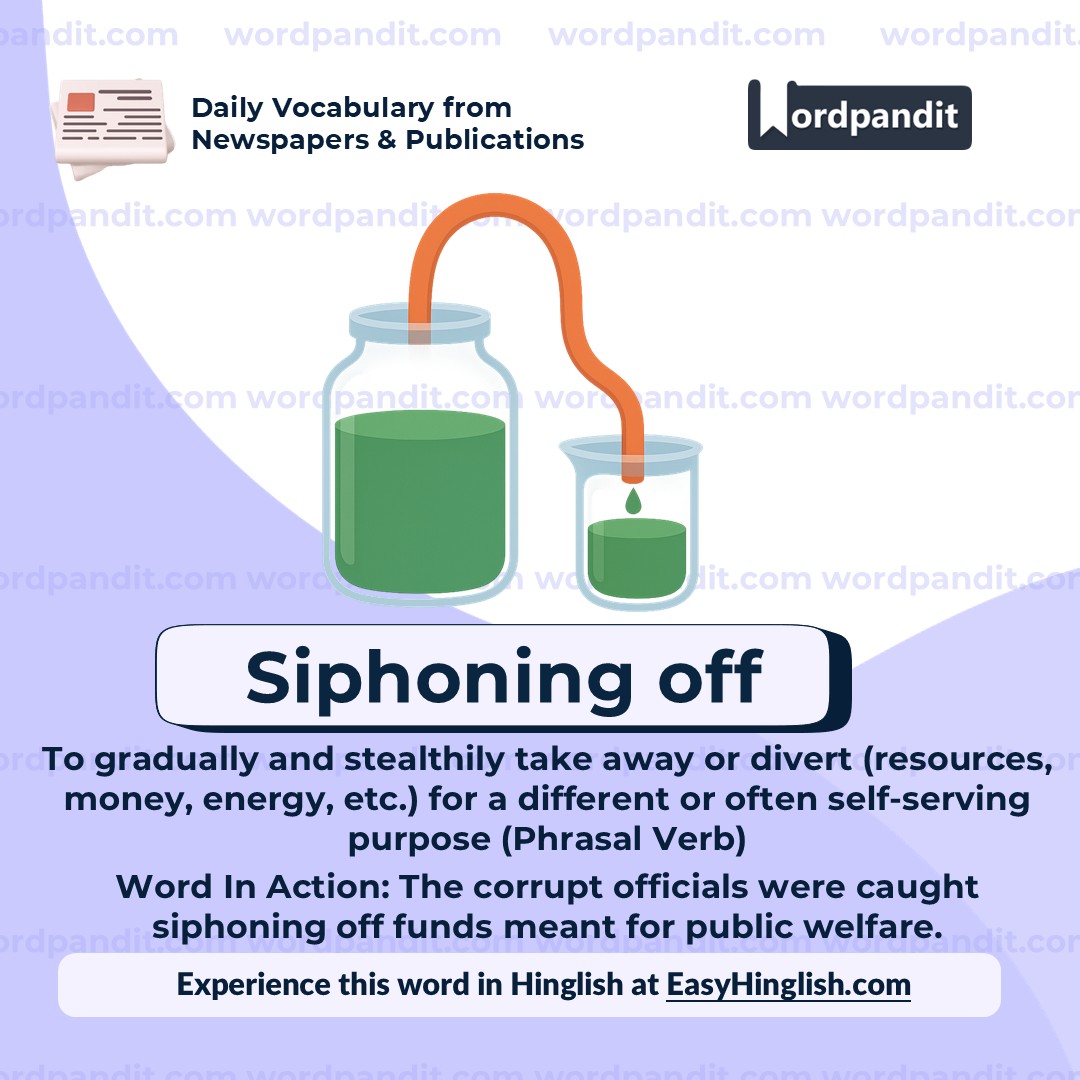 Siphoning Off Siphoning Off