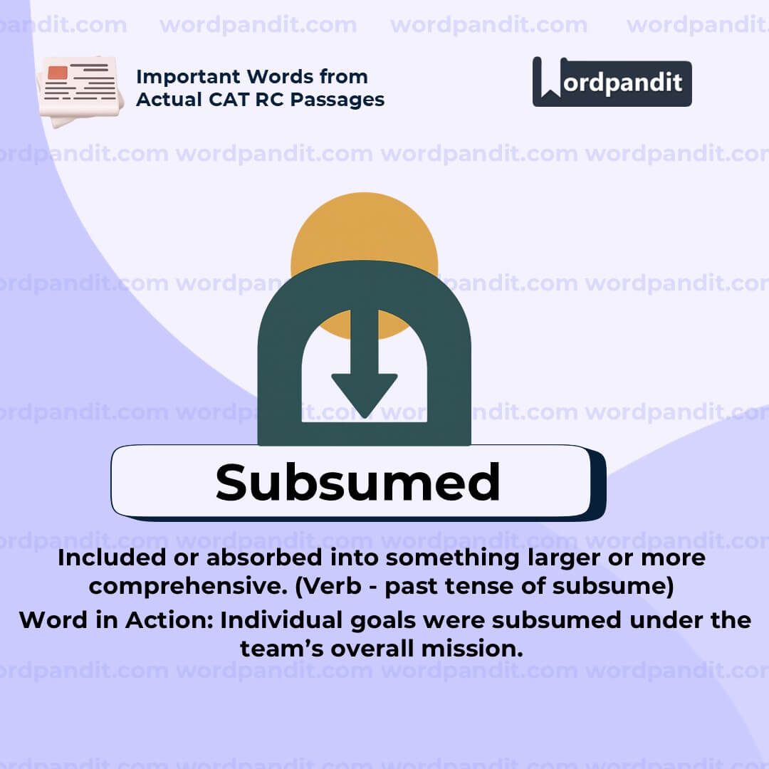 Subsumed